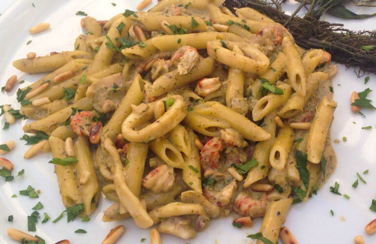 penne al baffo di pesce