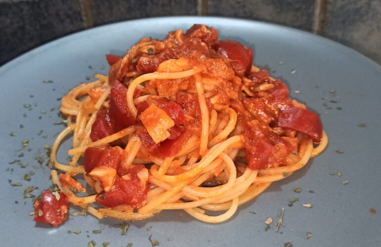 Spaghetti alla curuniell alla calabrese