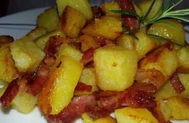 patate sabbiose e speck