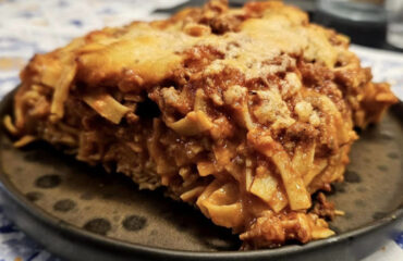 timballo di tagliatelle al forno