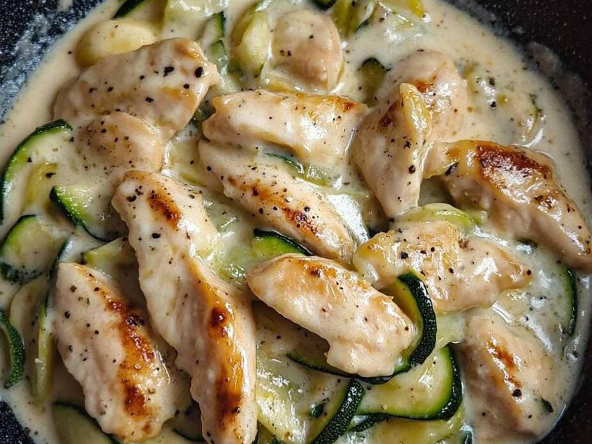 Straccetti di Pollo con Zucchine e Crema di Latte, Un piatto cremoso e avvolgente, perfetto per coccolarsi