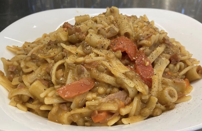 pasta e lenticchie alla napoletana