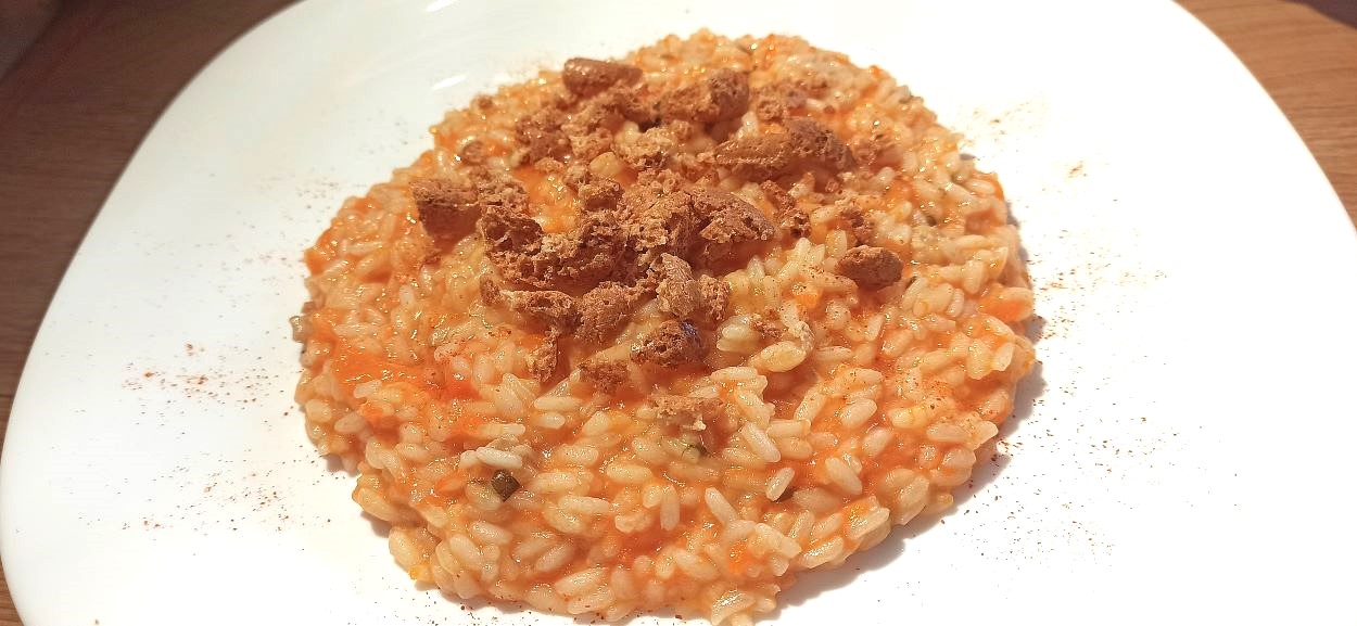 Risotto zucca e amaretti con una nota croccante e saporita meglio del classico tarallo, come farlo passo passo